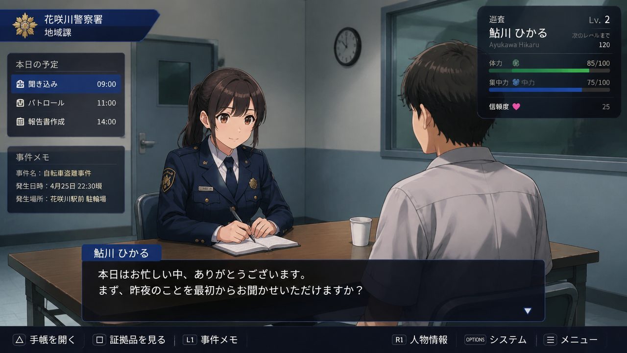 极道无赖EX 女警鮎川光 探索场景 玩法截图 2